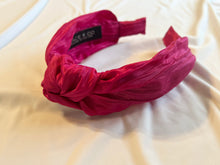 Load image into Gallery viewer, Hot Pink Pleated Headbands
