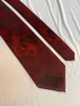 Load image into Gallery viewer, Men’s Necktie in Red Atlas | Red Map Tie
