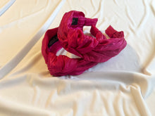 Load image into Gallery viewer, Hot Pink Pleated Headbands
