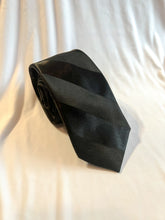 Load image into Gallery viewer, Men’s Satin Stripe Necktie in Black
