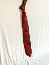Load image into Gallery viewer, Men’s Necktie in Red Atlas | Red Map Tie

