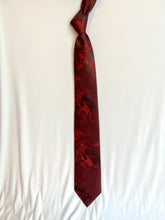 Load image into Gallery viewer, Men’s Necktie in Red Atlas | Red Map Tie
