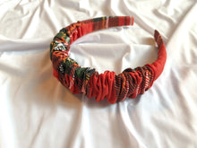 Load image into Gallery viewer, Red and Green Plaid Headband
