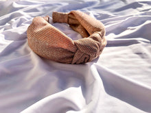 Load image into Gallery viewer, Metallic Glitter Scrunchie Headband
