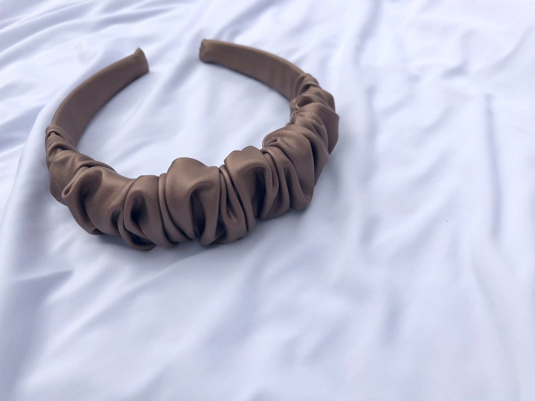 Rose Gold Pleather Headband