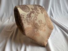 Load image into Gallery viewer, Men’s Necktie in Taupe Paisley
